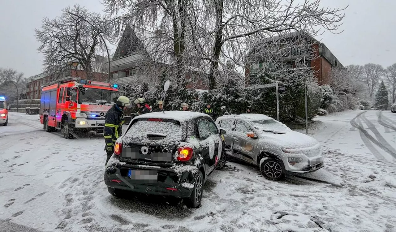 Schneeschauer in Hamburg: Schwerer Unfall in Billstedt