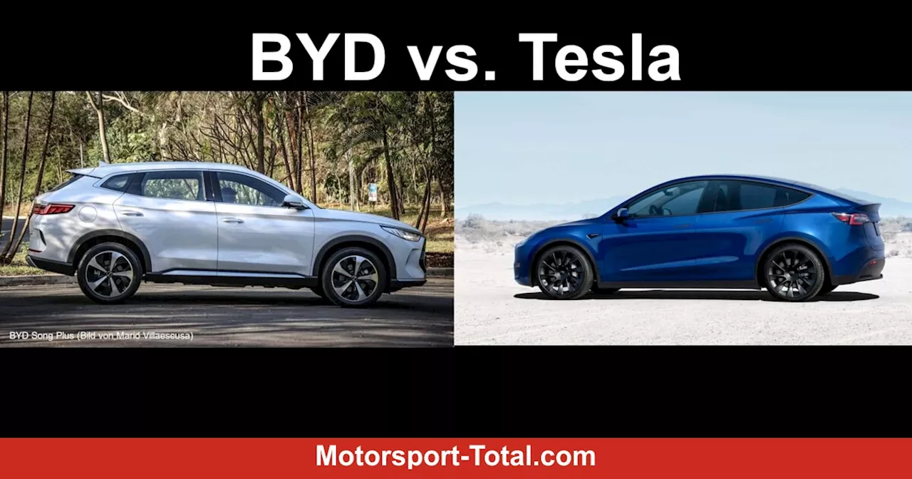 BYDs Elektroauto-Verkäufe an Tesla heran