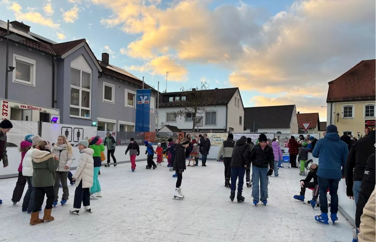 Große Begeisterung an der Saaler Eislaufbahn