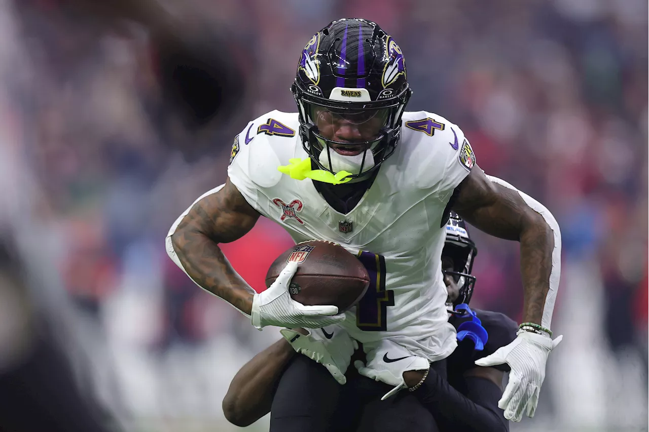 Ravens' Zay Flowers Taken to Locker Room Following Apparent Knee Injury