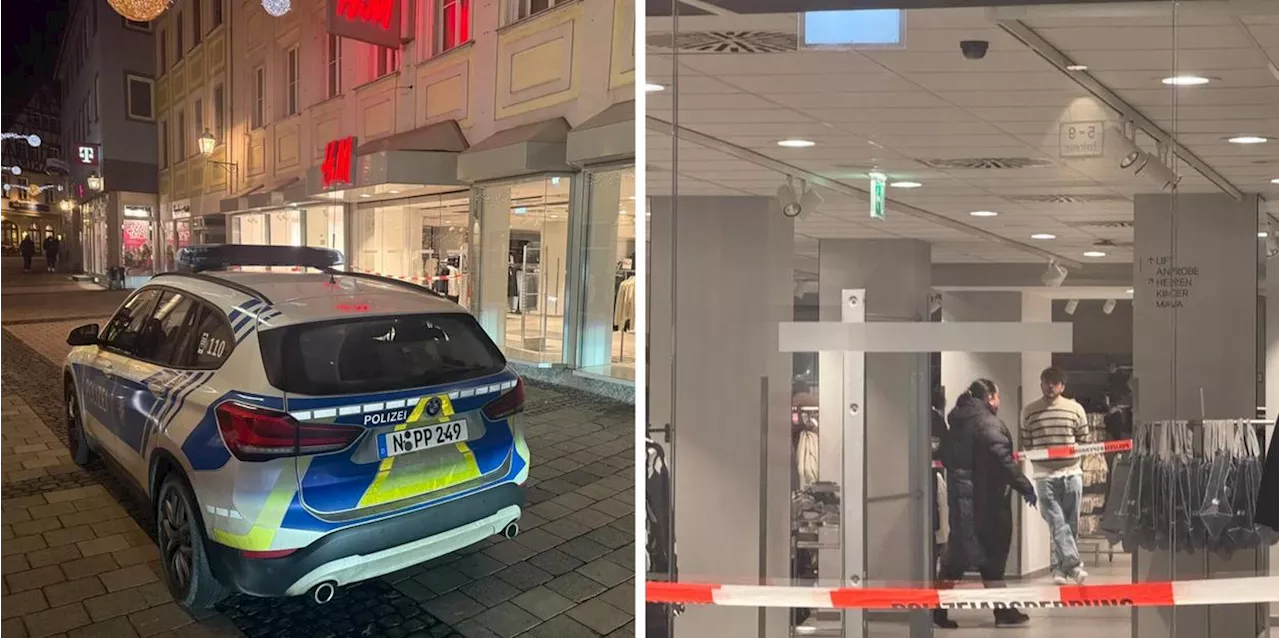 Überfall auf H&M in Ansbach