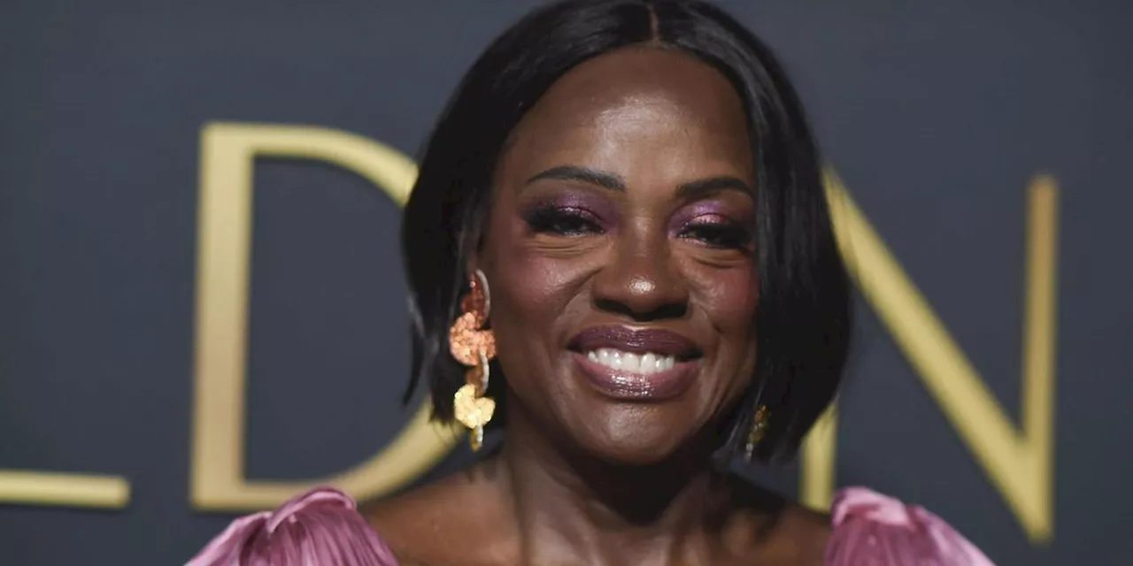 Viola Davis und Ted Danson mit Ehren-Trophäen vor den Golden Globes