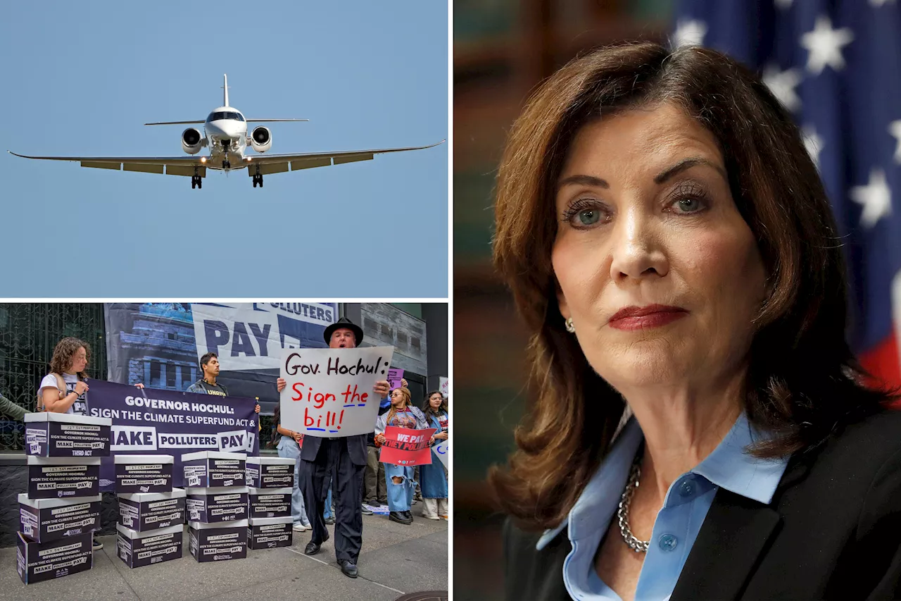 Gov. Hochul, NY's biggest climate-change booster, has spent $415K on private jets: 'It's very wasteful'