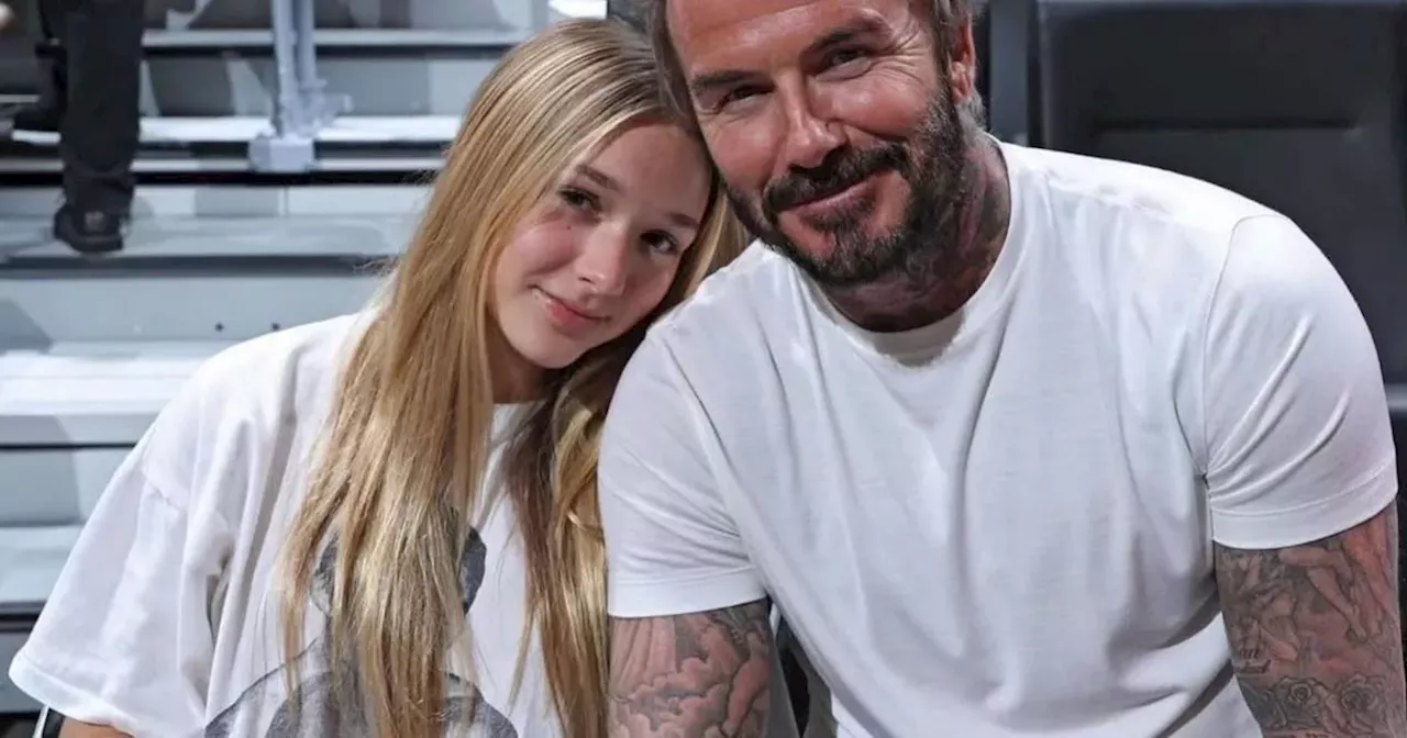 David Beckham and Daughter Harper Enjoy Basketball Date with Celebrity Pals