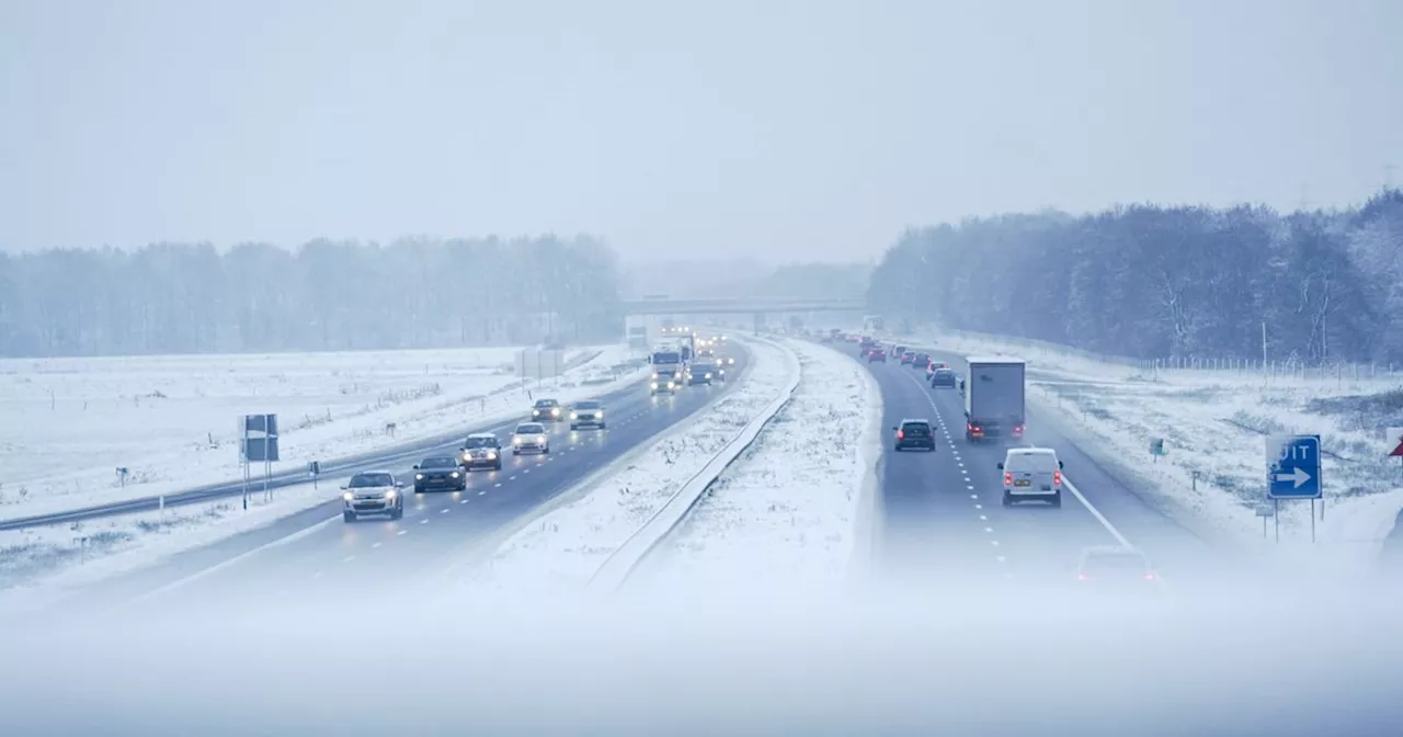 KNMI waarschuwt voor gladheid door sneeuwval