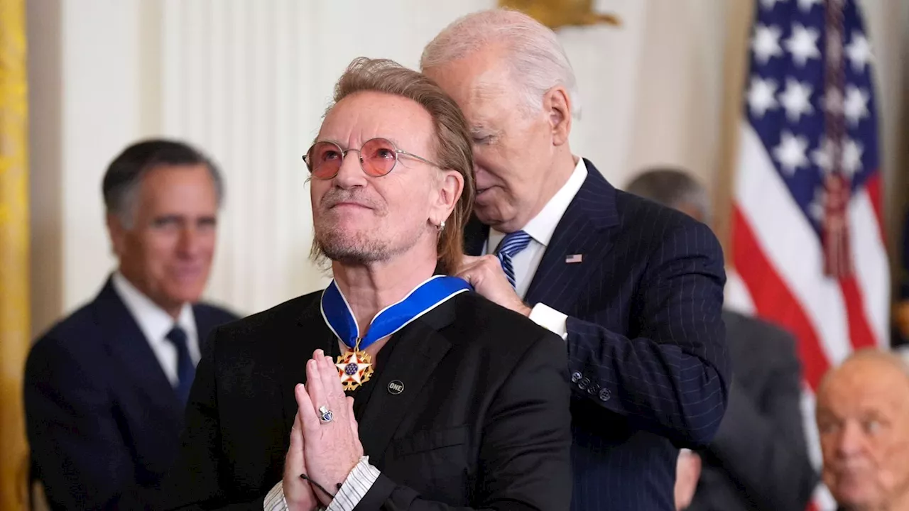 Biden Awards Presidential Medal of Freedom to Bono, Jane Goodall, and More