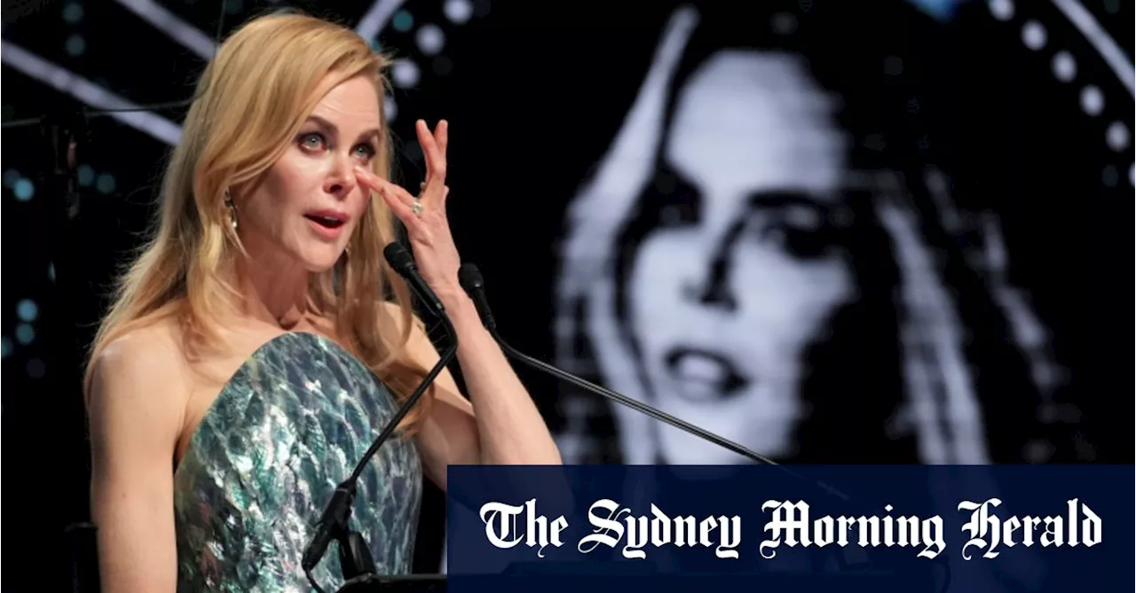 ‘This is for you’: Nicole Kidman’s tearful dedication to late mother