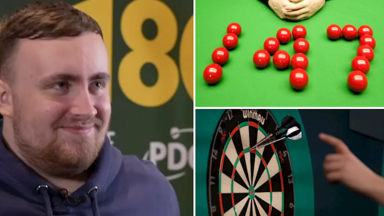 Luke Littler Thinks 147 Snooker Break is Harder Than Nine-Darter