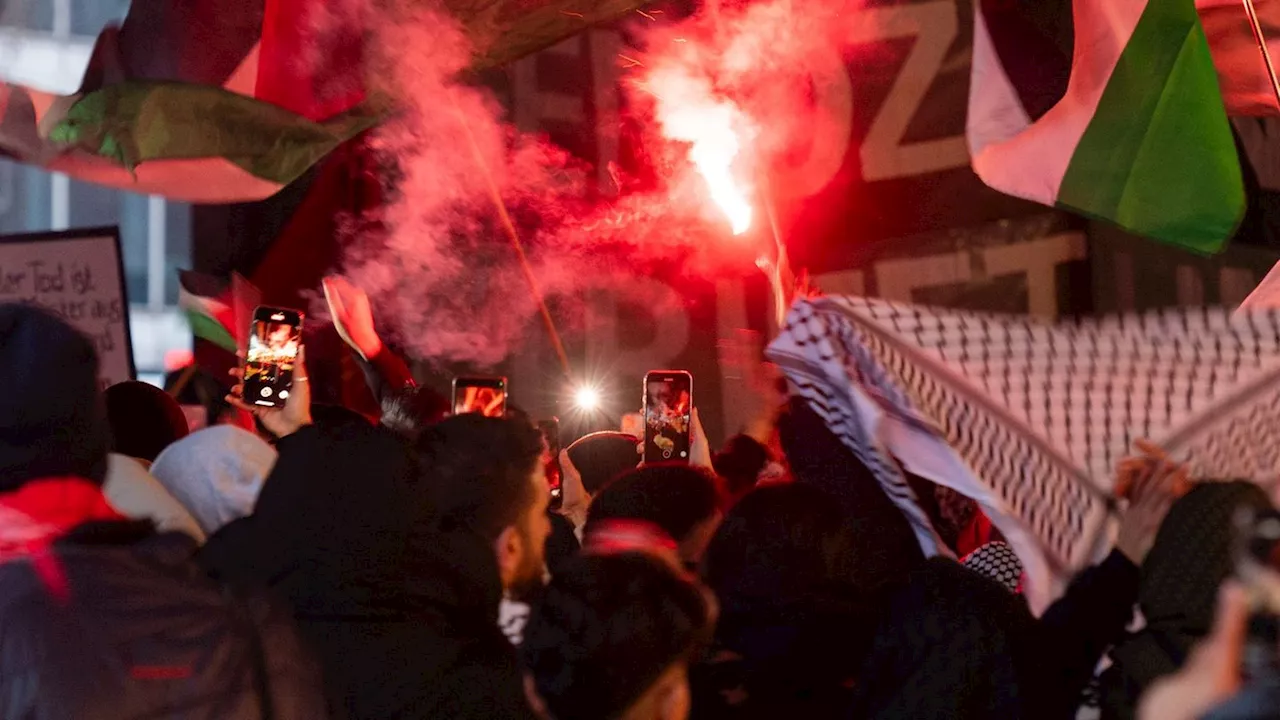 Straftaten bei pro-palästinensischer Demo in Berlin