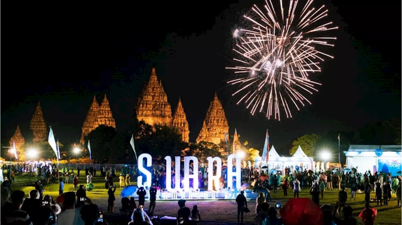 Kemegahan Perayaan Tahun Baru di Candi Prambanan