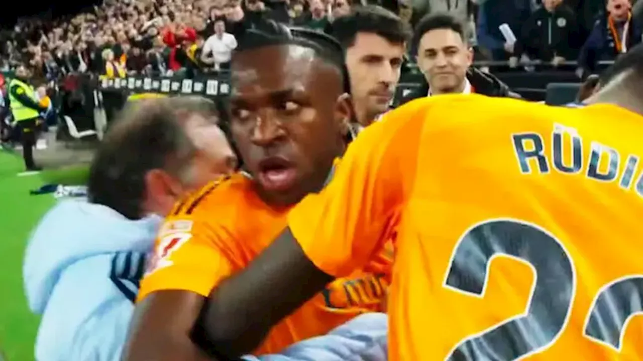 Vinícius Júnior es expulsado y Real Madrid remonta al Valencia