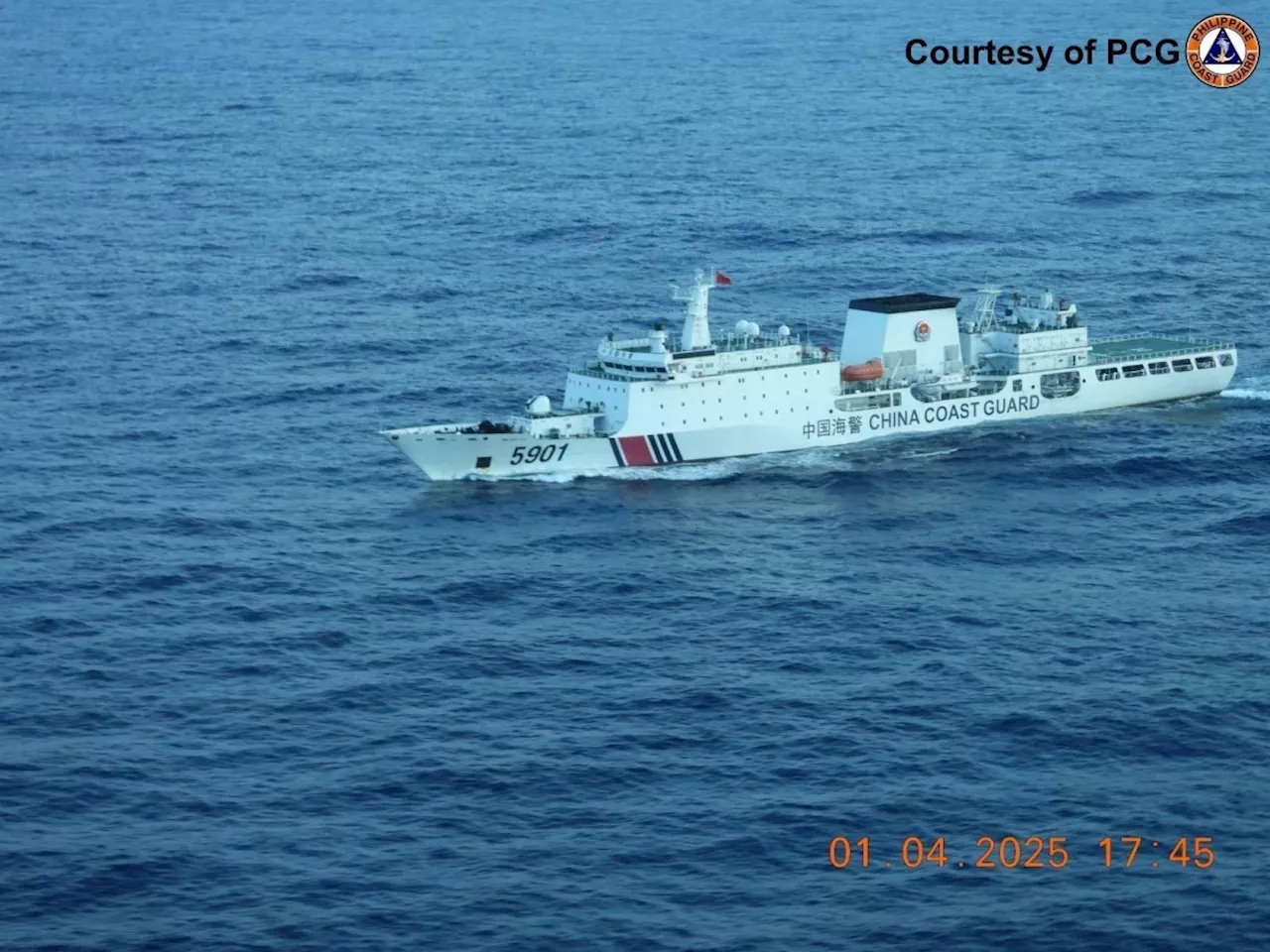 Philippine Coast Guard Challenges Chinese 'Monster' Vessel in EEZ