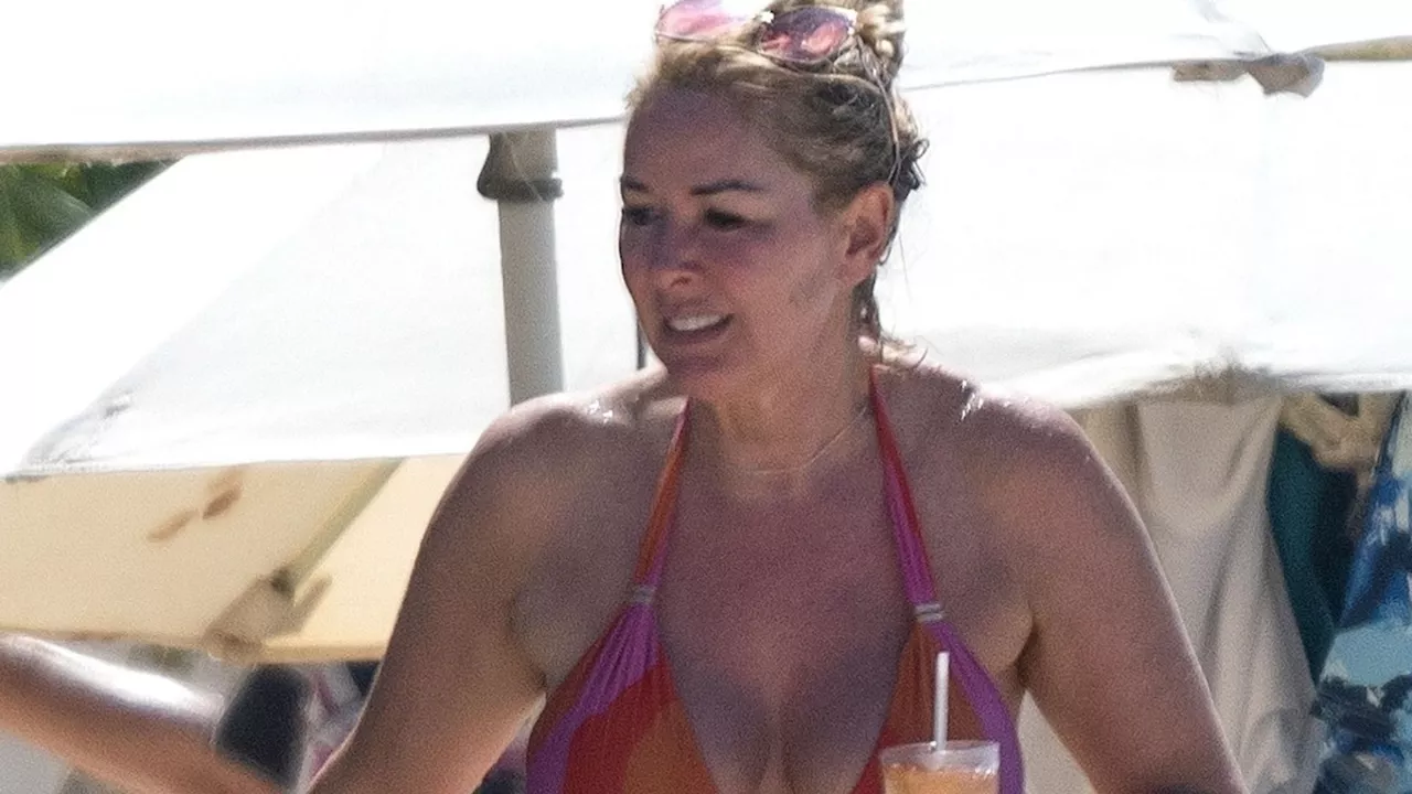 Claire Sweeney enjoys Barbados getaway after split from Ricky Hatton