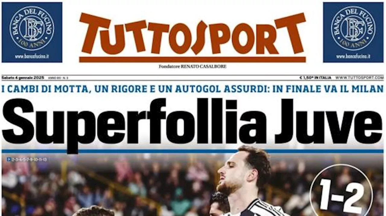 Milan vince la Supercoppa contro la Juventus