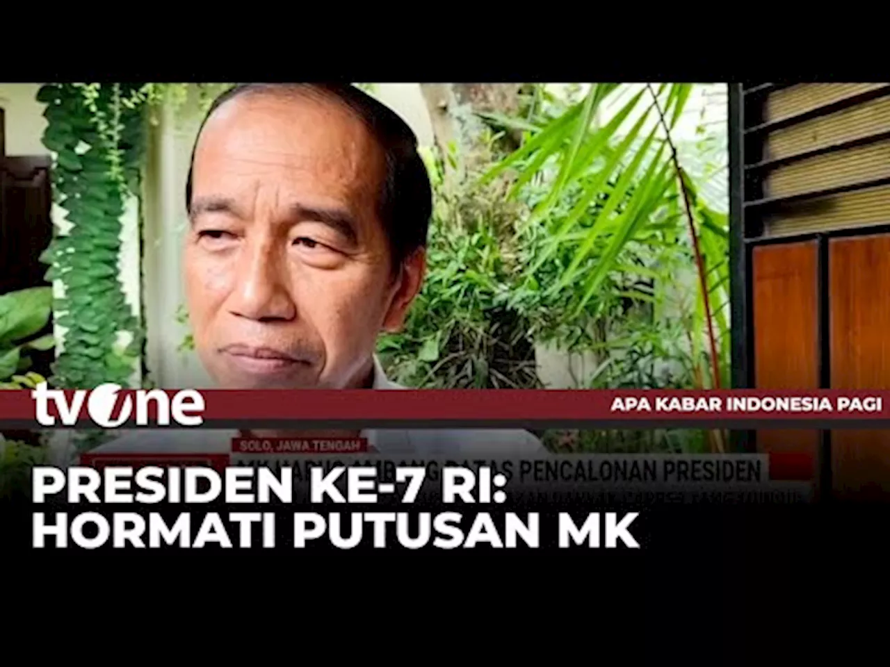 Jokowi Hormati Keputusan MK Hapus Presidential Threshold