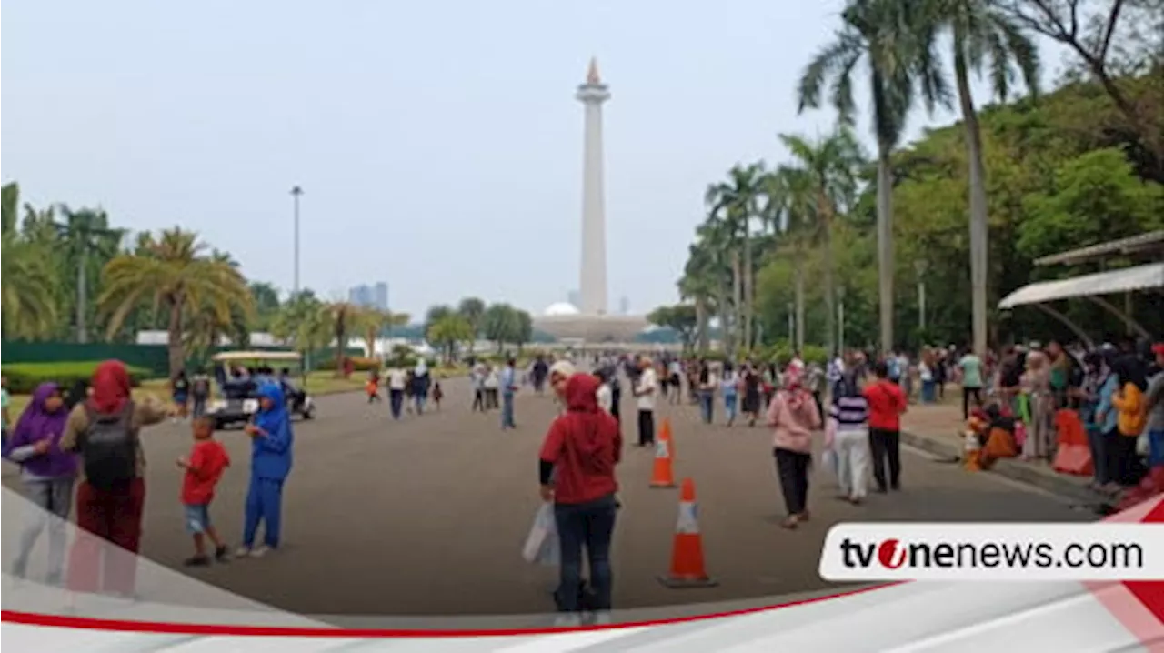 Pengunjung Monas Tembus 10.318 Orang Hingga Pukul 14.00