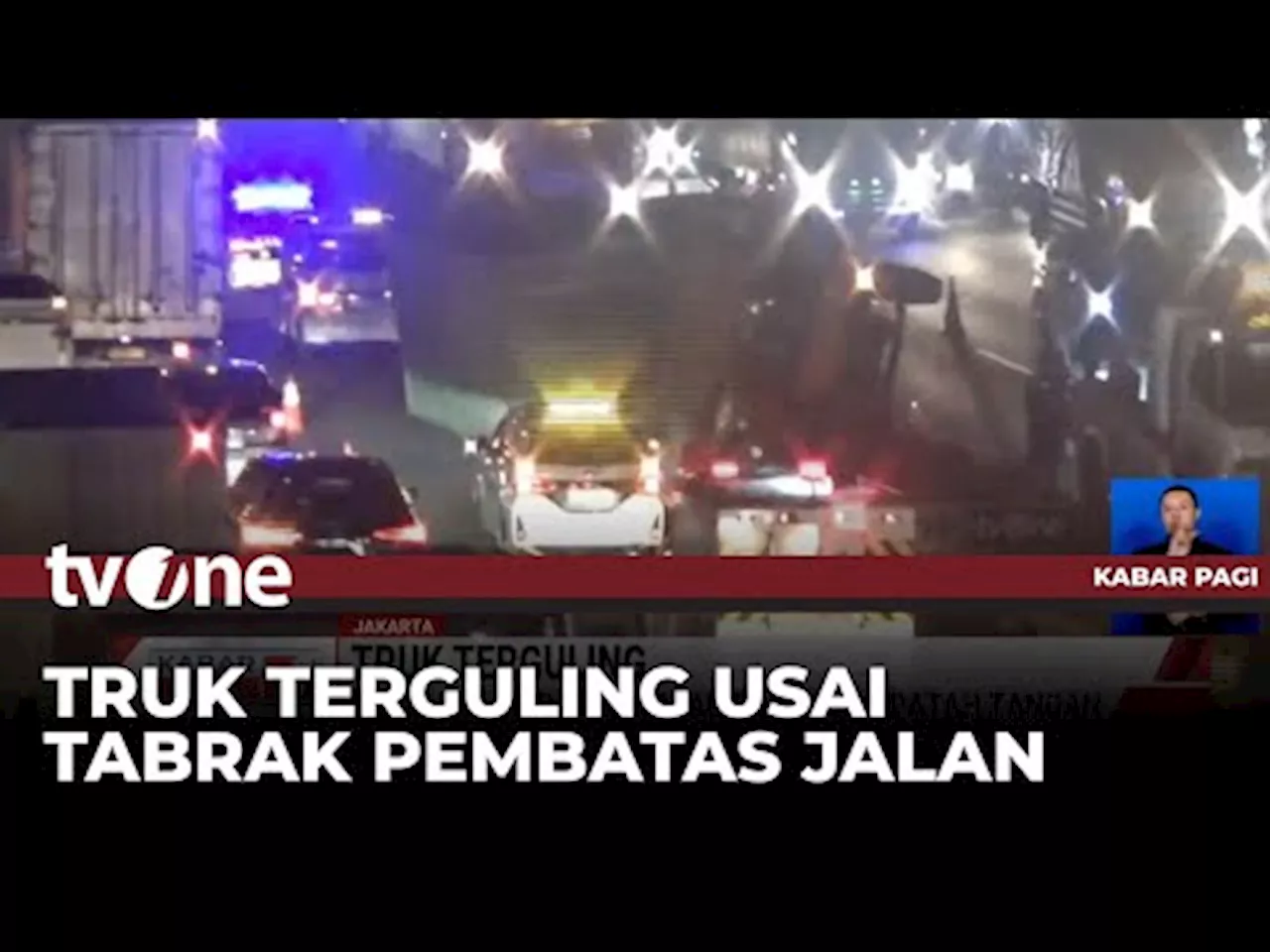 Truk Bermuatan Cairan Kimia Terlibat Kecelakaan Beruntun di Tol Semarang-Bawen KM 438, Satu Orang Luka