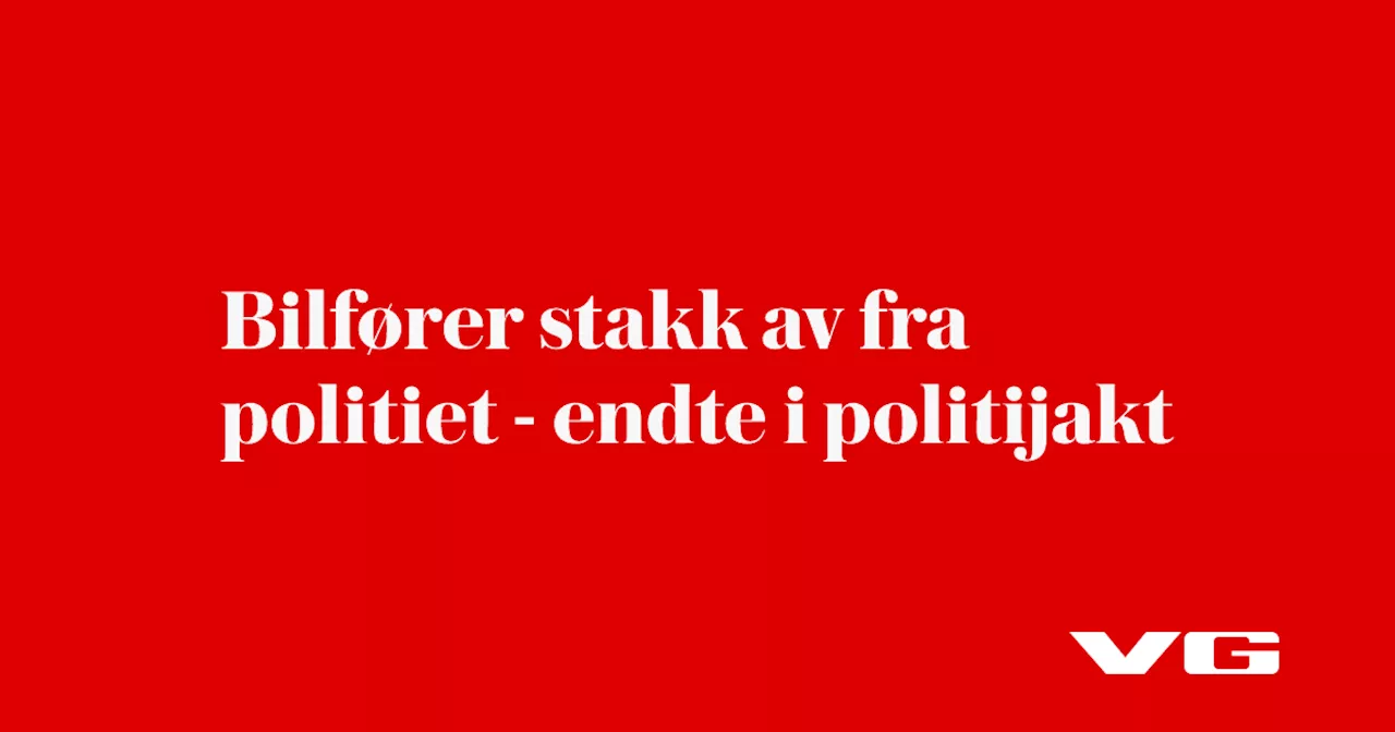 Politijakt etter flukt fra ruskontroll