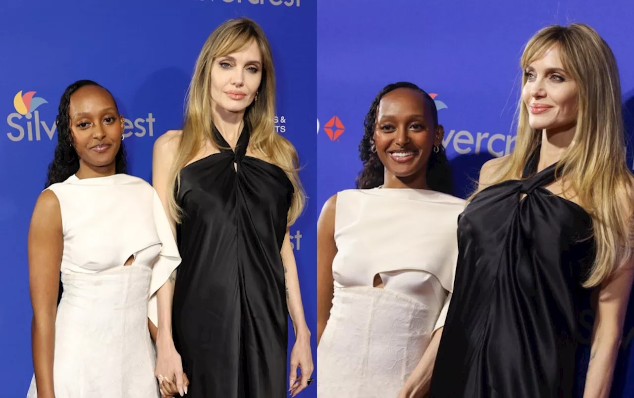 Angelina Jolie and Zahara Shine at Palm Springs International Film Awards