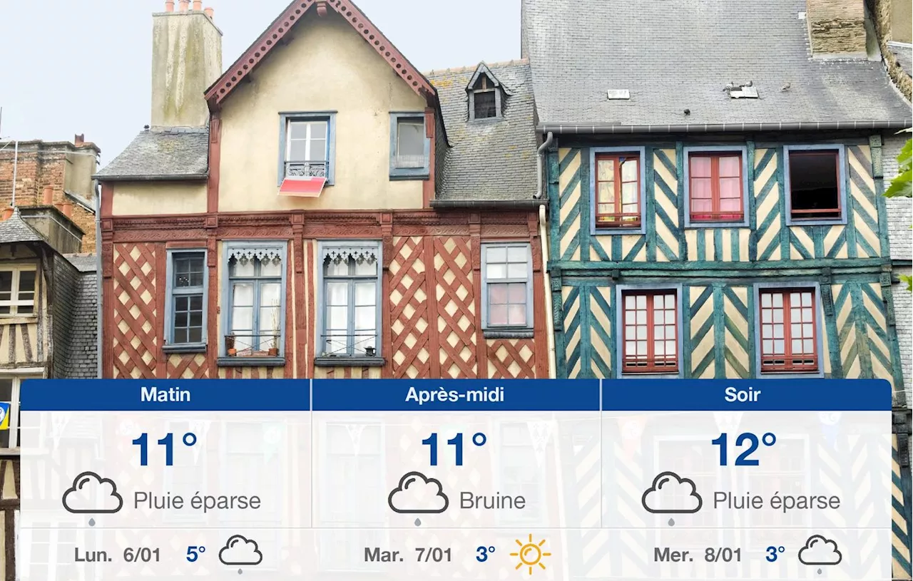 Météo à Rennes : Grisaille et Intempéries Prévues