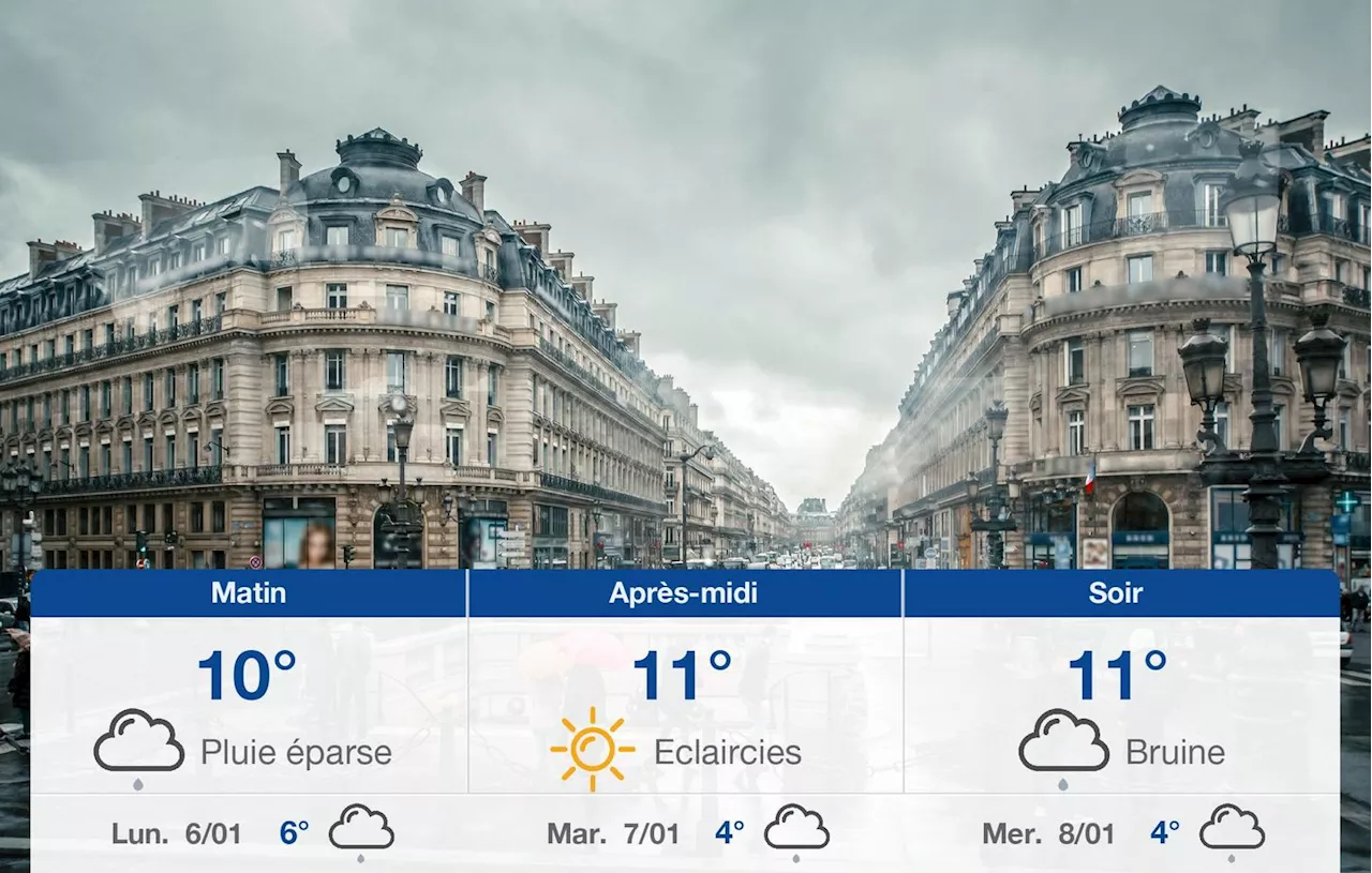 Météo Paris: prévisions du dimanche 5 janvier 2025