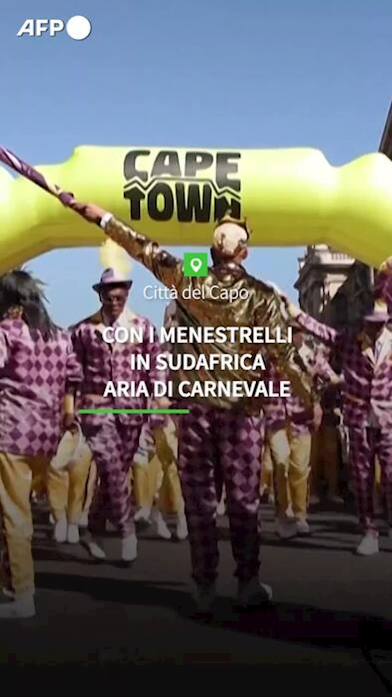 Con i menestrelli in Sudafrica aria di Carnevale