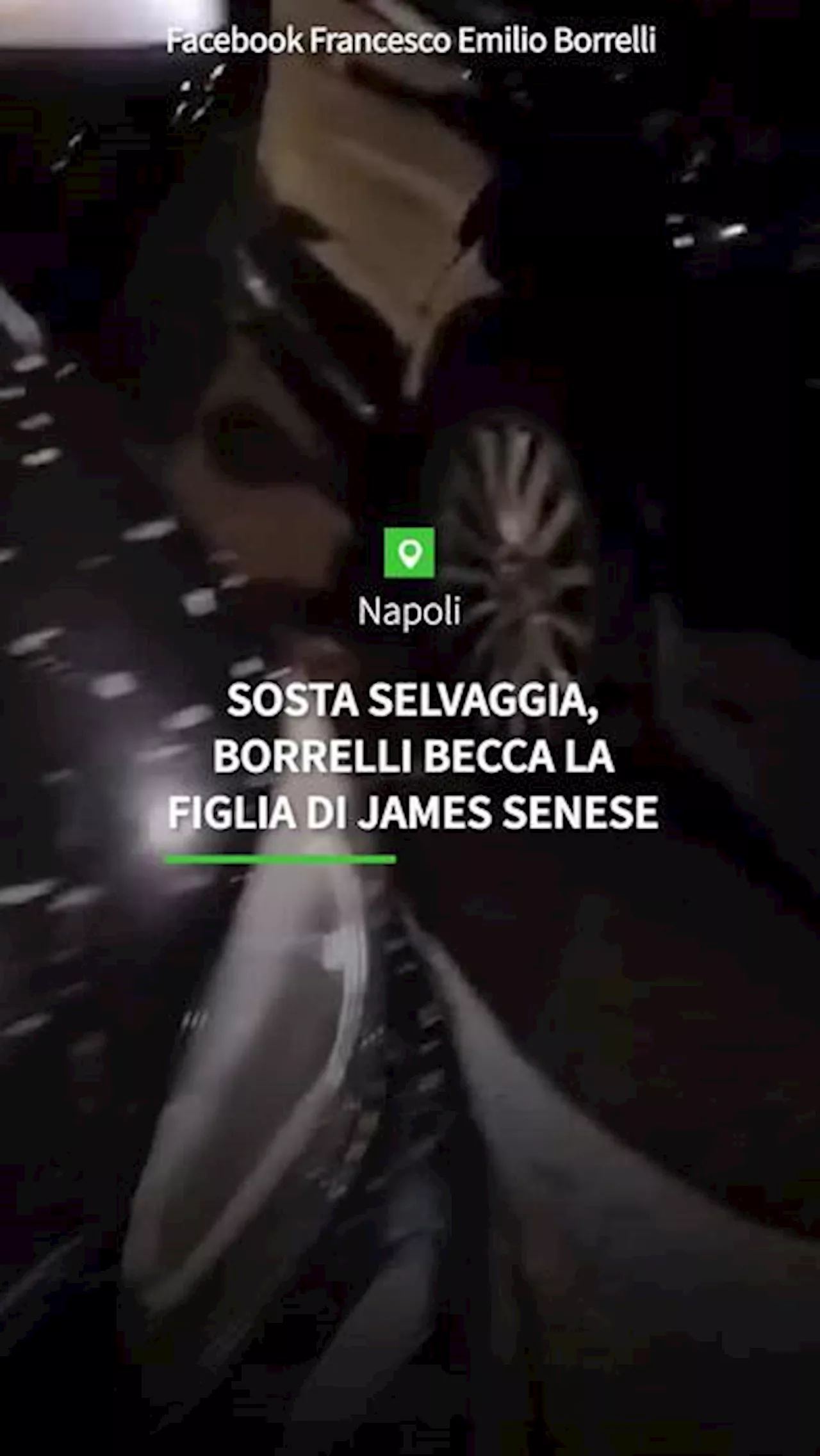 Sosta selvaggia, Borrelli becca la figlia di James Senese