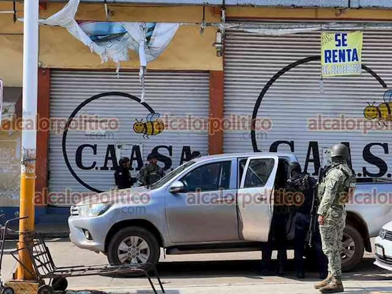 Camioneta asegurada en persecución en Acayucan