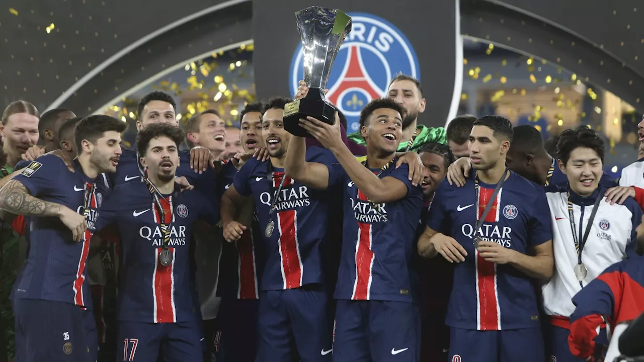 Dembélé scores last-gasp winner as PSG wins Champions Trophy