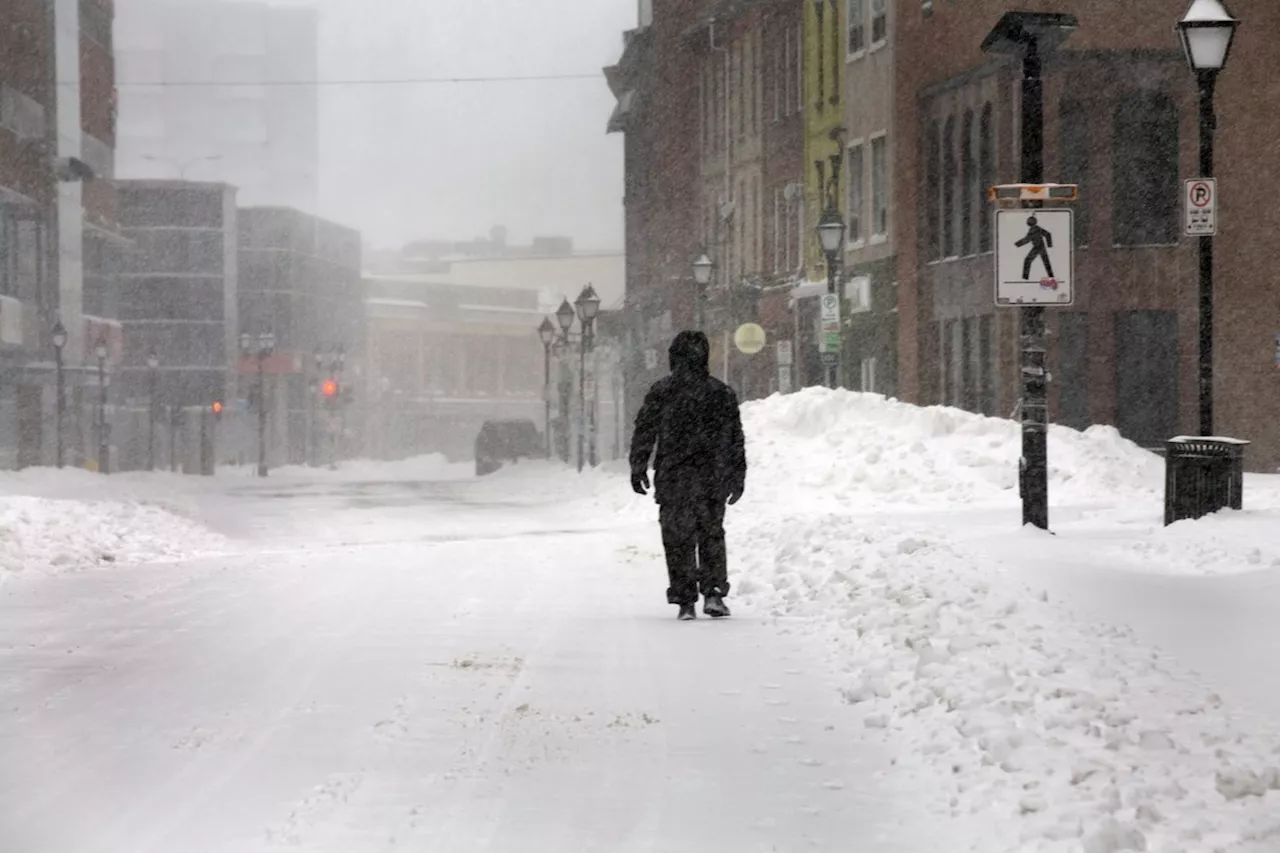 Winter Storm Batters Newfoundland Coastline