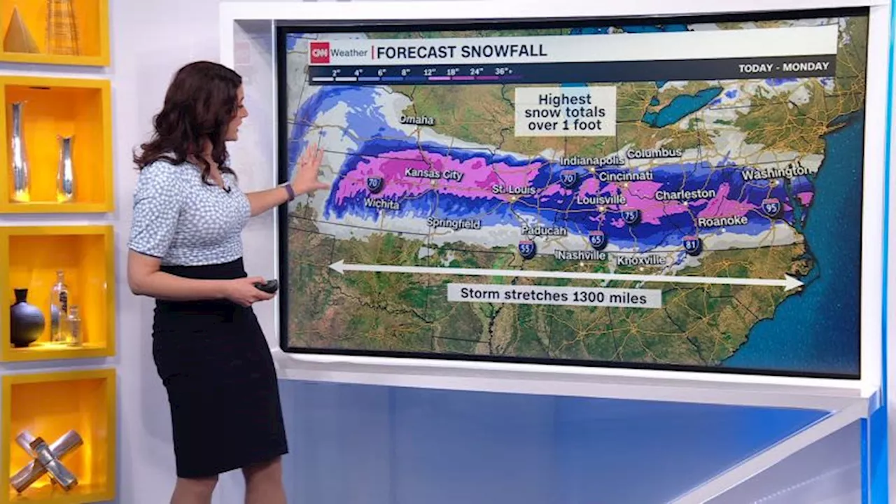 Gran tormenta se aproxima a región central de EE.UU., mientras millones de personas se enfrentan a nieve o fuertes lluvias