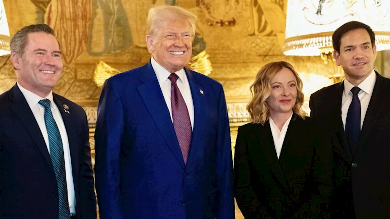 Trump Elogia a Meloni como una 'Mujer Fantástica' en Visita a Mar-a-Lago