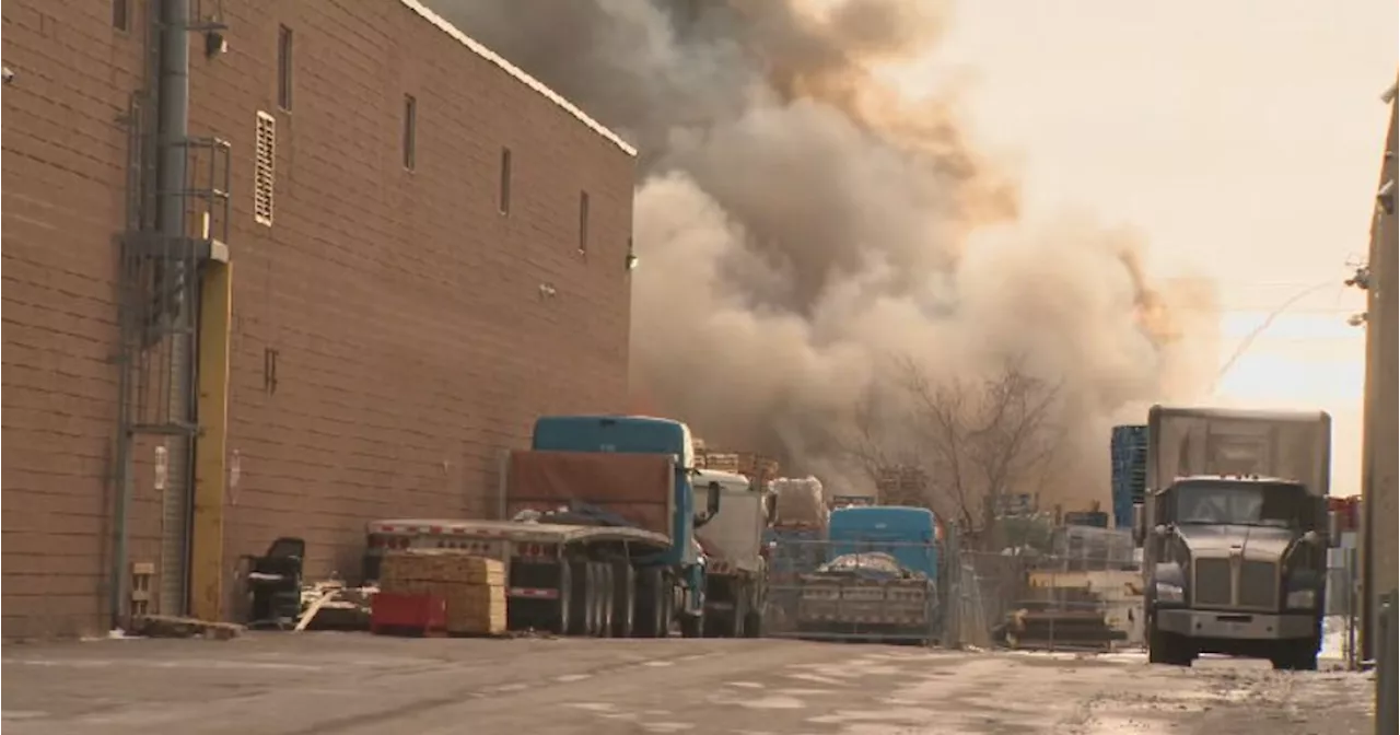 Fire Near Toronto Pearson Airport