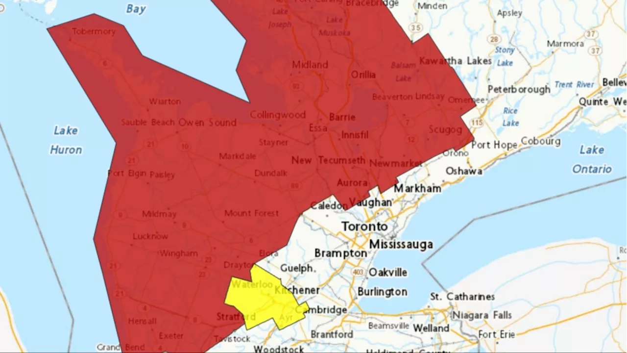 Police respond to multiple collisions as snow squall warnings remain in effect in southern Ontario