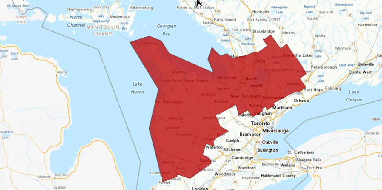 Snow Squalls Bring Heavy Snow and Reduced Visibility to Southern Ontario