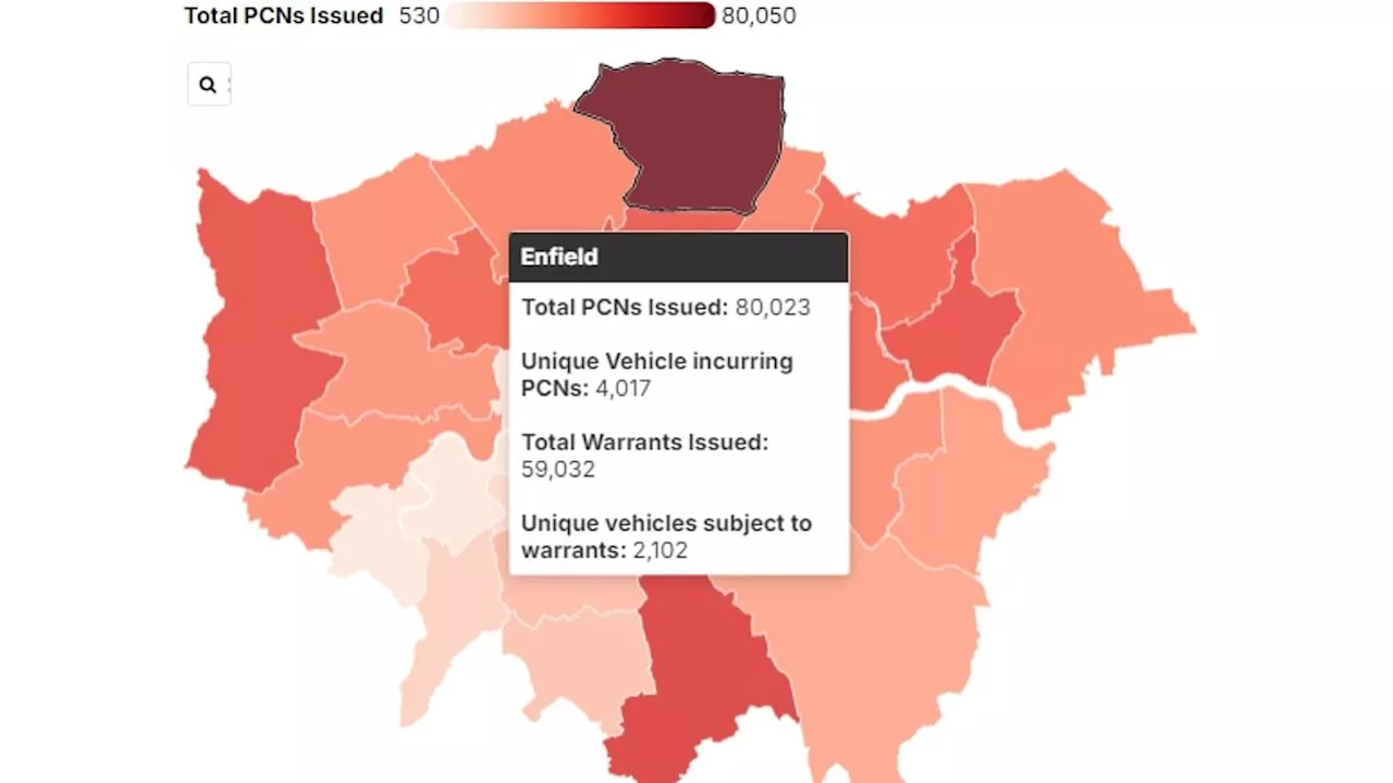 Enfield Drivers Hit With Most Ulez Fines in London