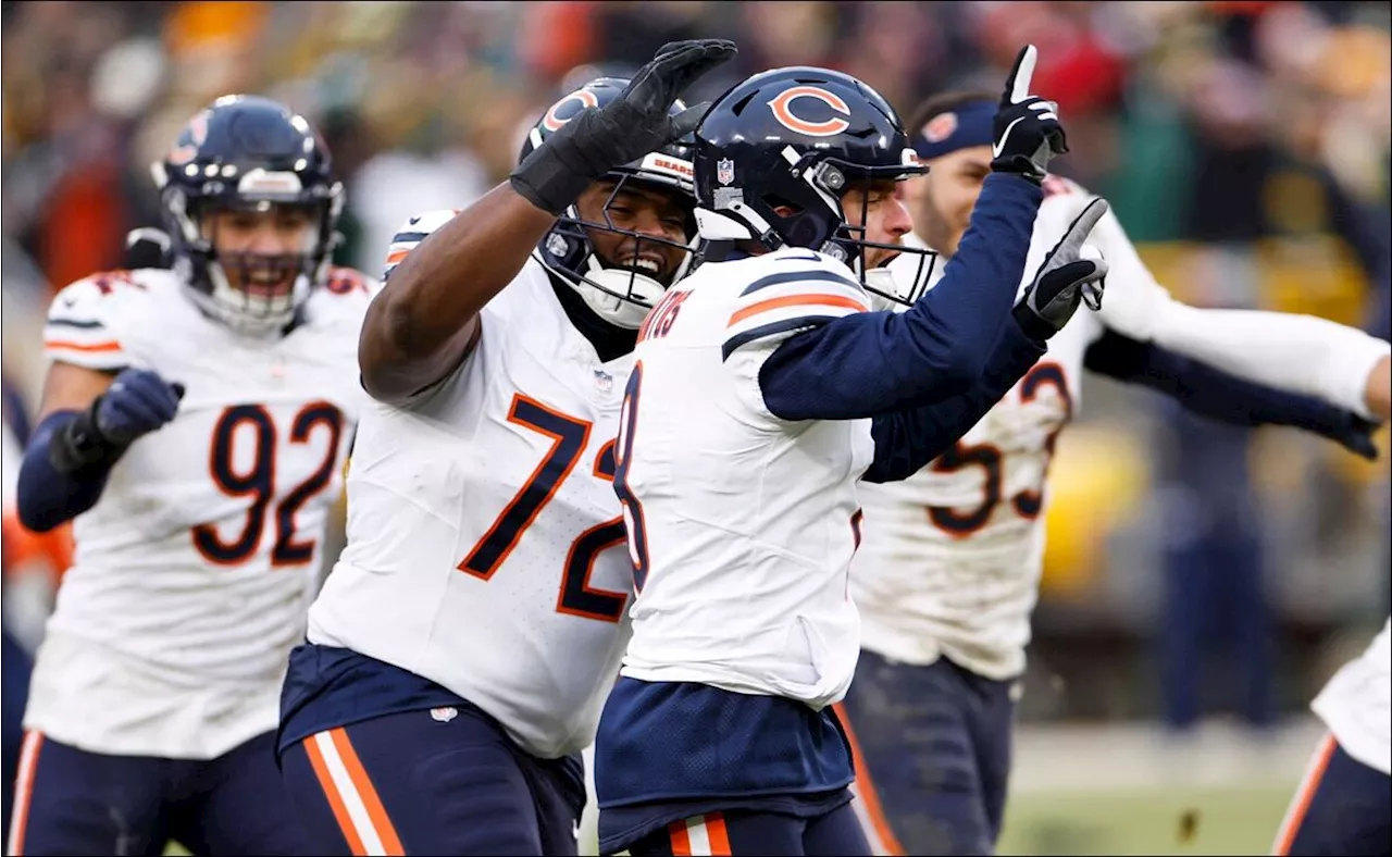 Bears remontan y ganan 24-22 en Green Bay; Packers pierden a Love y Watson por lesiones