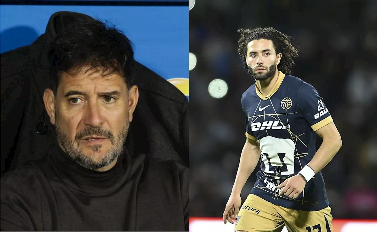 Gustavo Lema, técnico de Pumas, rompe el silencio sobre la salida del Chino Huerta