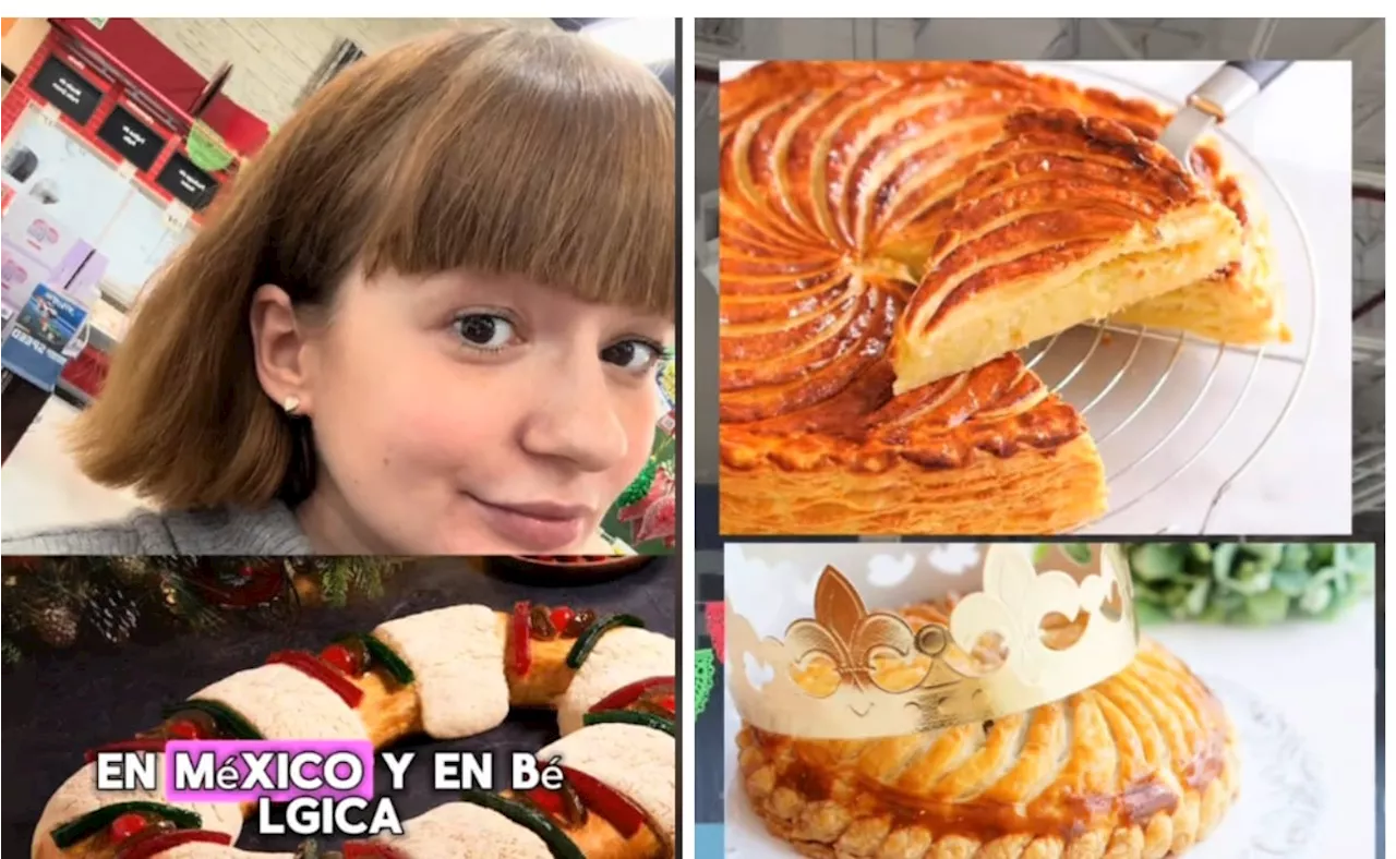 Influencer belga compara Rosca de Reyes mexicana con tradiciones de su país; video se viraliza