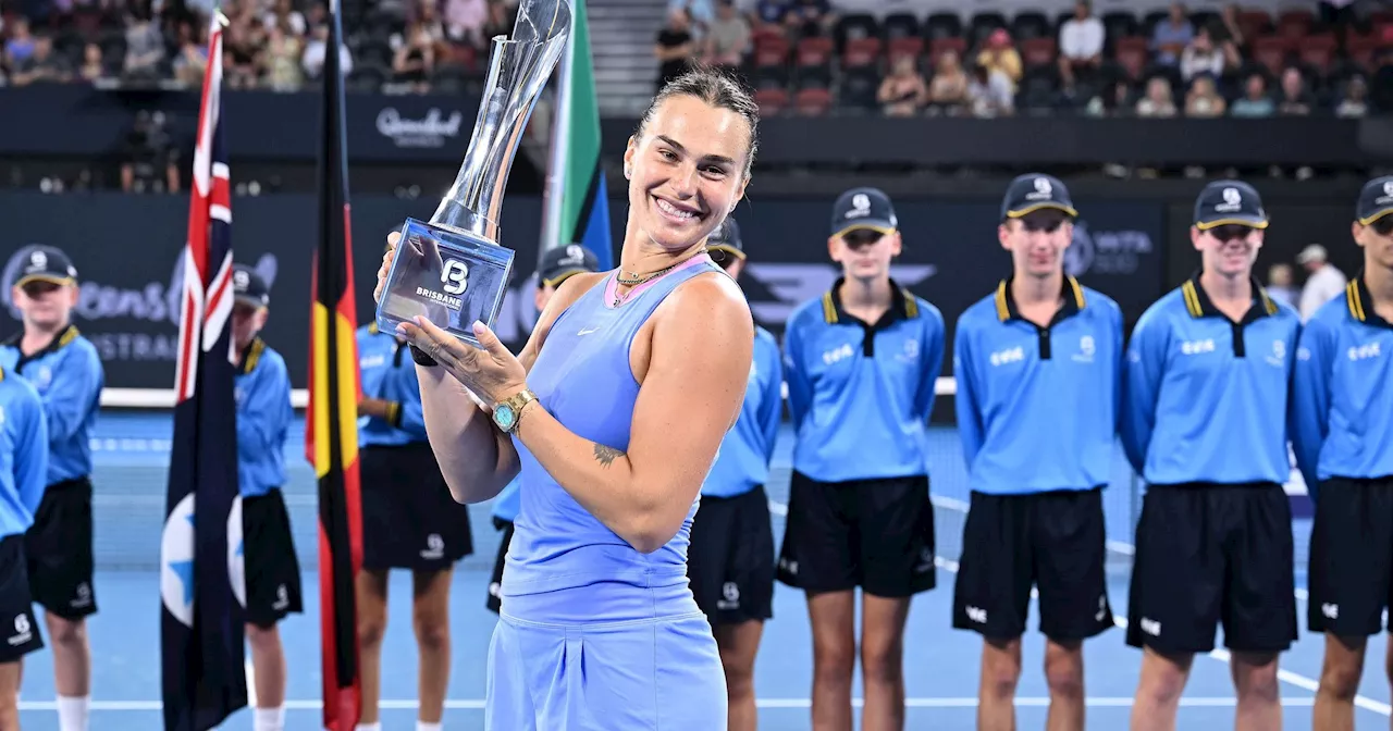 Aryna Sabalenka remporte le tournoi WTA 500 de Brisbane