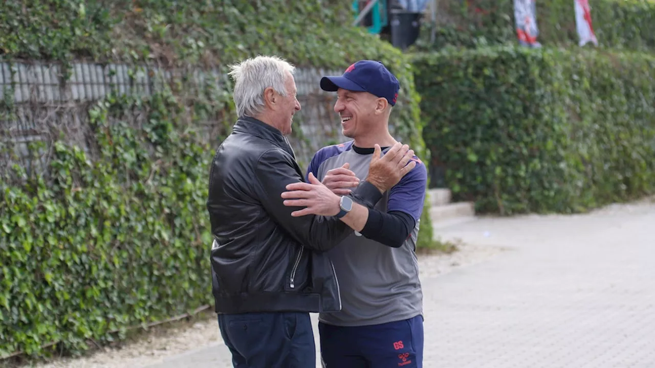 Josef Hickersberger besucht Sohn beim FC Köln Training