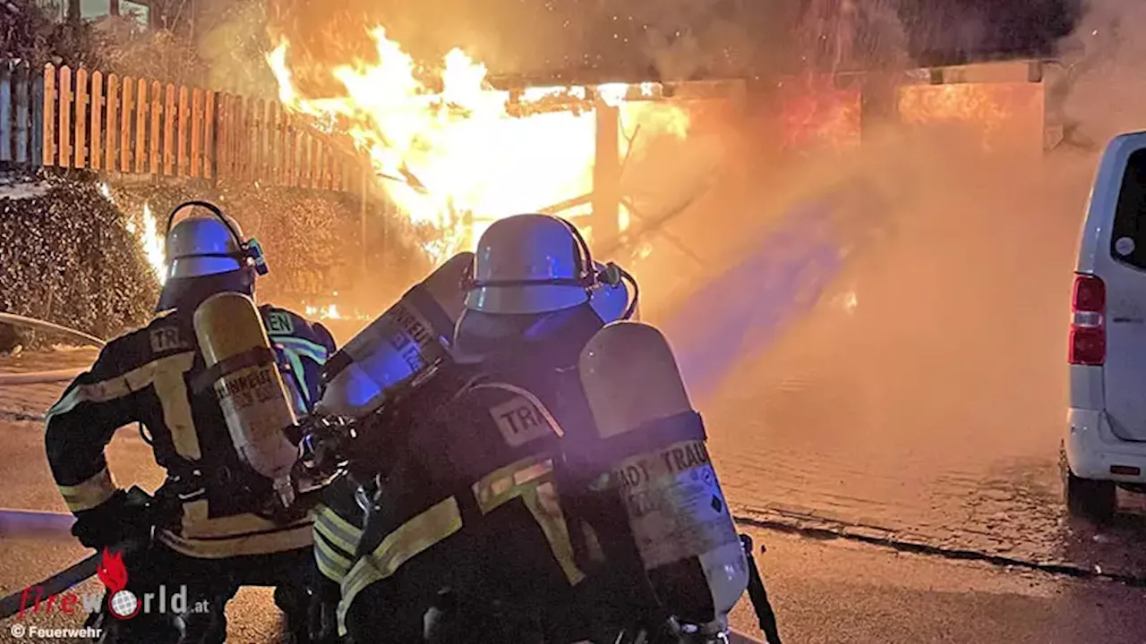 Bayern: Garagenfeuer in Traunreut wird zum 150-Kräfte-Großeinsatz