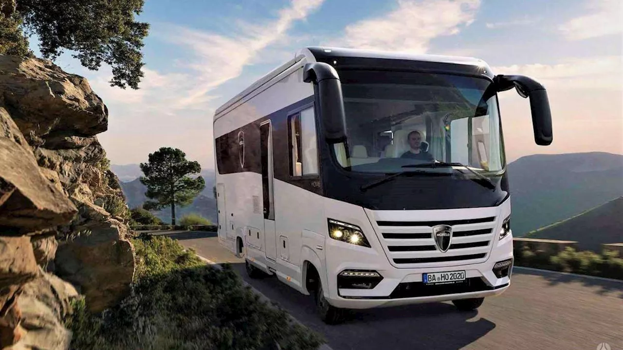 Modelo Grand Empire 120, maxi camper di lusso con un vero garage