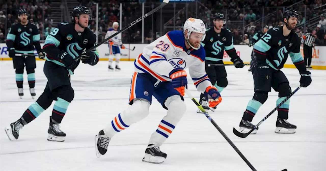 Oilers Beat Kraken 4-2 for Third Straight Win