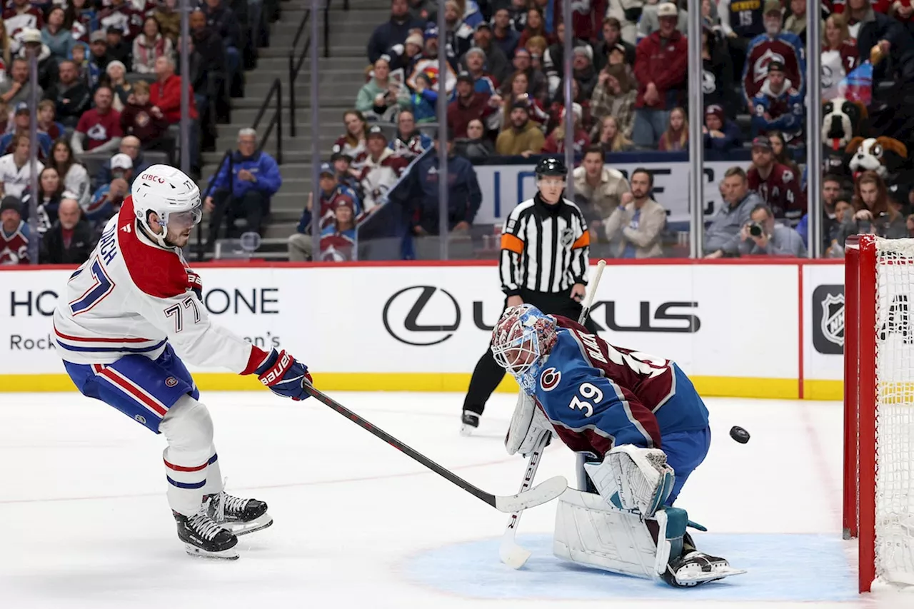 Canadiens Snap Avalanche's Winning Streak in Shootout