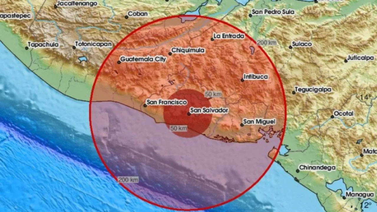 Sismo de Magnitud 6.2 en El Salvador