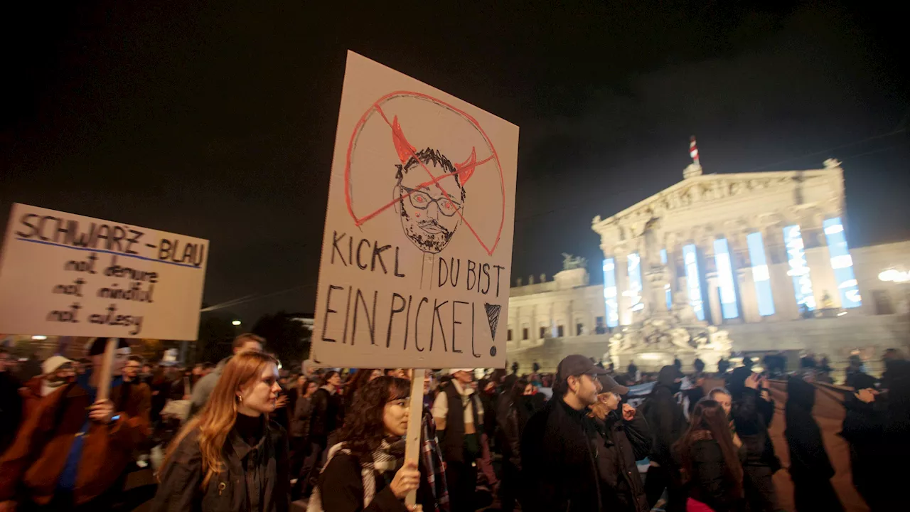 Blau-Schwarz im Anmarsch - Kickl-Gegner rufen zu Mega-Demo in Wiener City auf