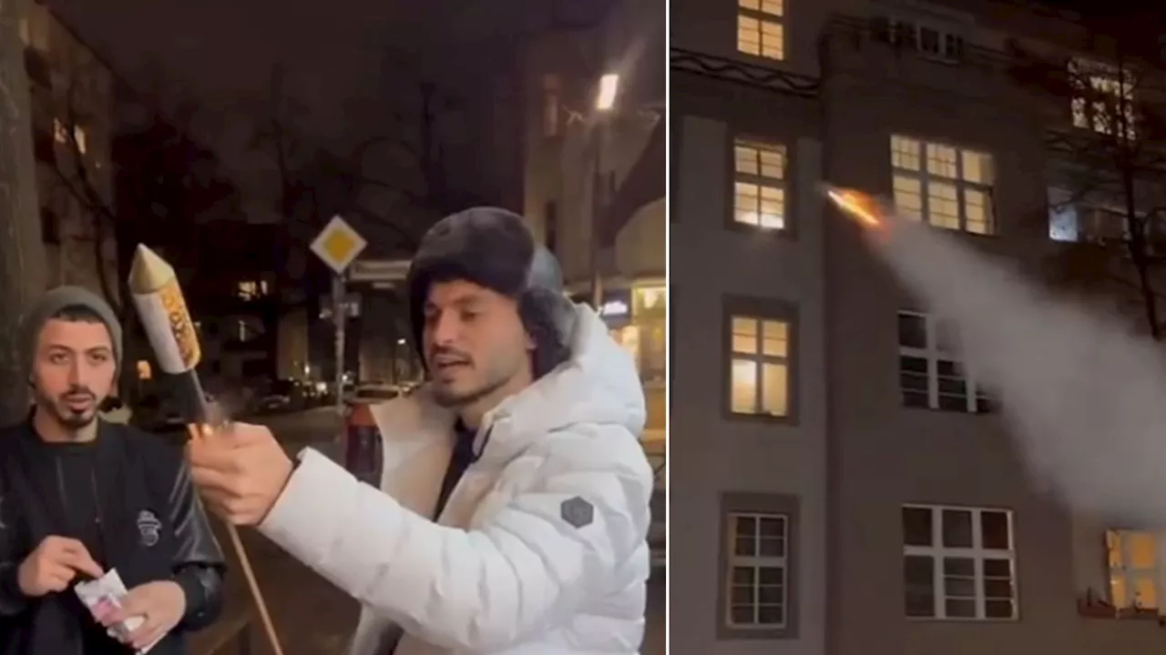 Influencer schießt Rakete in Wohnhaus