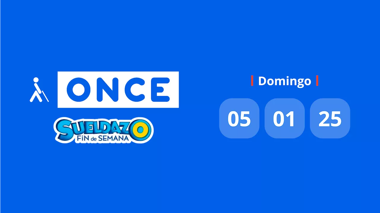 Resultado Sueldazo de la ONCE: comprobar número hoy domingo 5 de enero de 2025