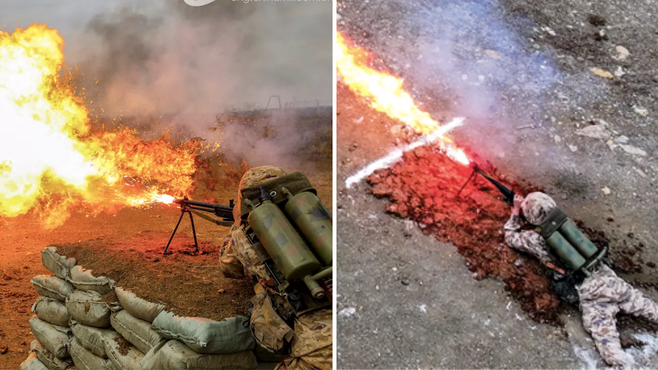 Chinese Army Shows Off Catastrophic Flamethrower Guns